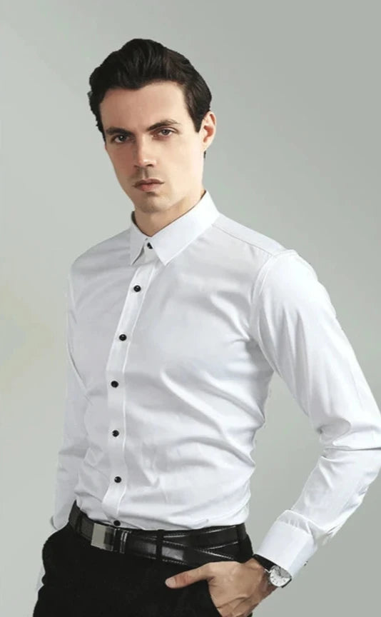 Camisa Social Masculina de Elastano